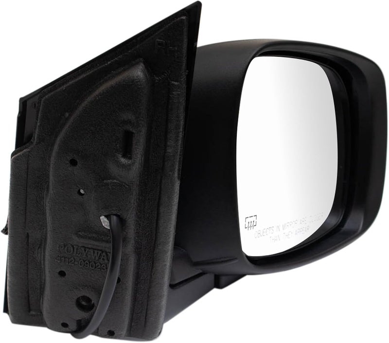 TRQ Driver & Passenger Side Mirror Set Power Manual Folding Compatible with 2008-2010 Chrysler Town & Country Dodge Grand Caravan CH1320291 CH1321291 - Image 4